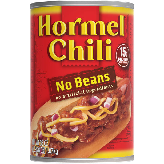 HORMEL Chili No Beans, 38 oz