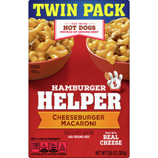 Hamburger Helper, Cheeseburger Macaroni, Twin Pack