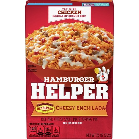 Hamburger Helper, Cheesy Enchilada Box