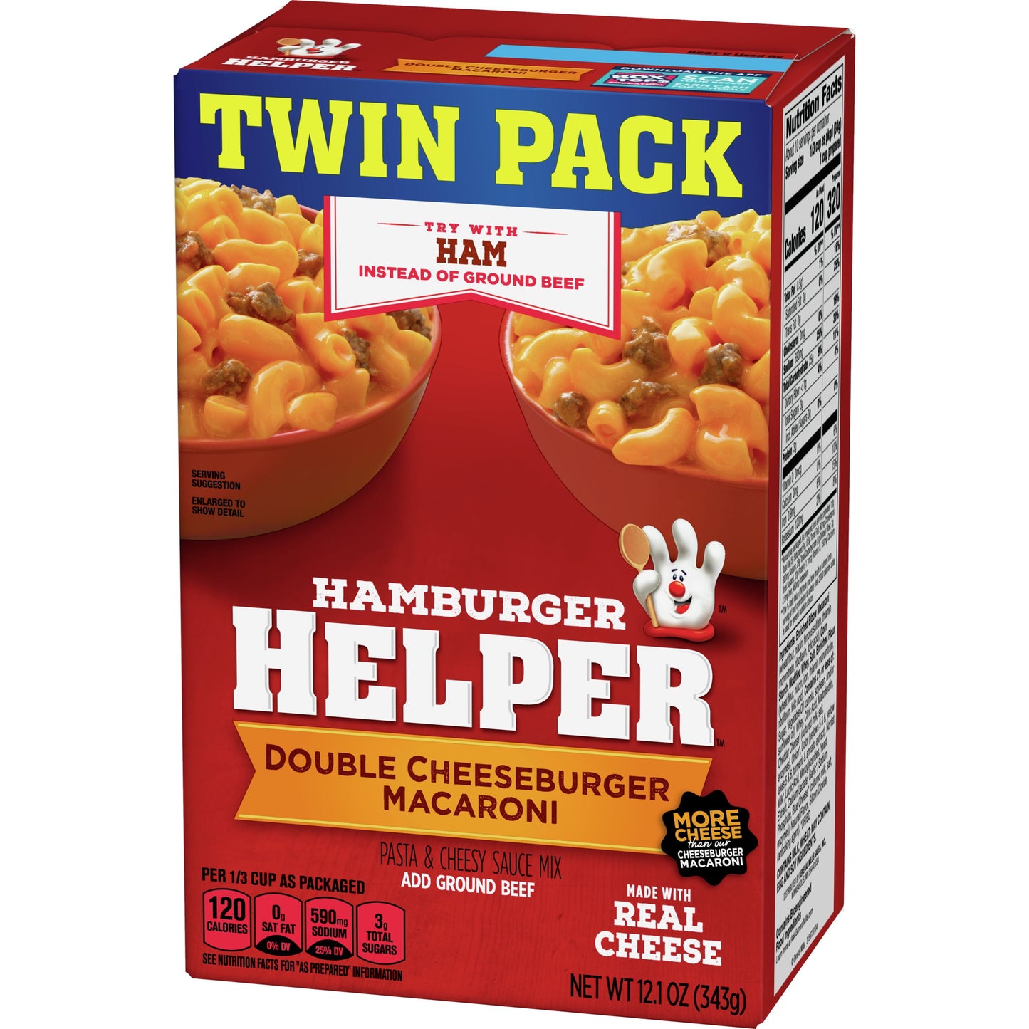 Hamburger Helper, Double Cheeseburger Macaroni, Twin Pack