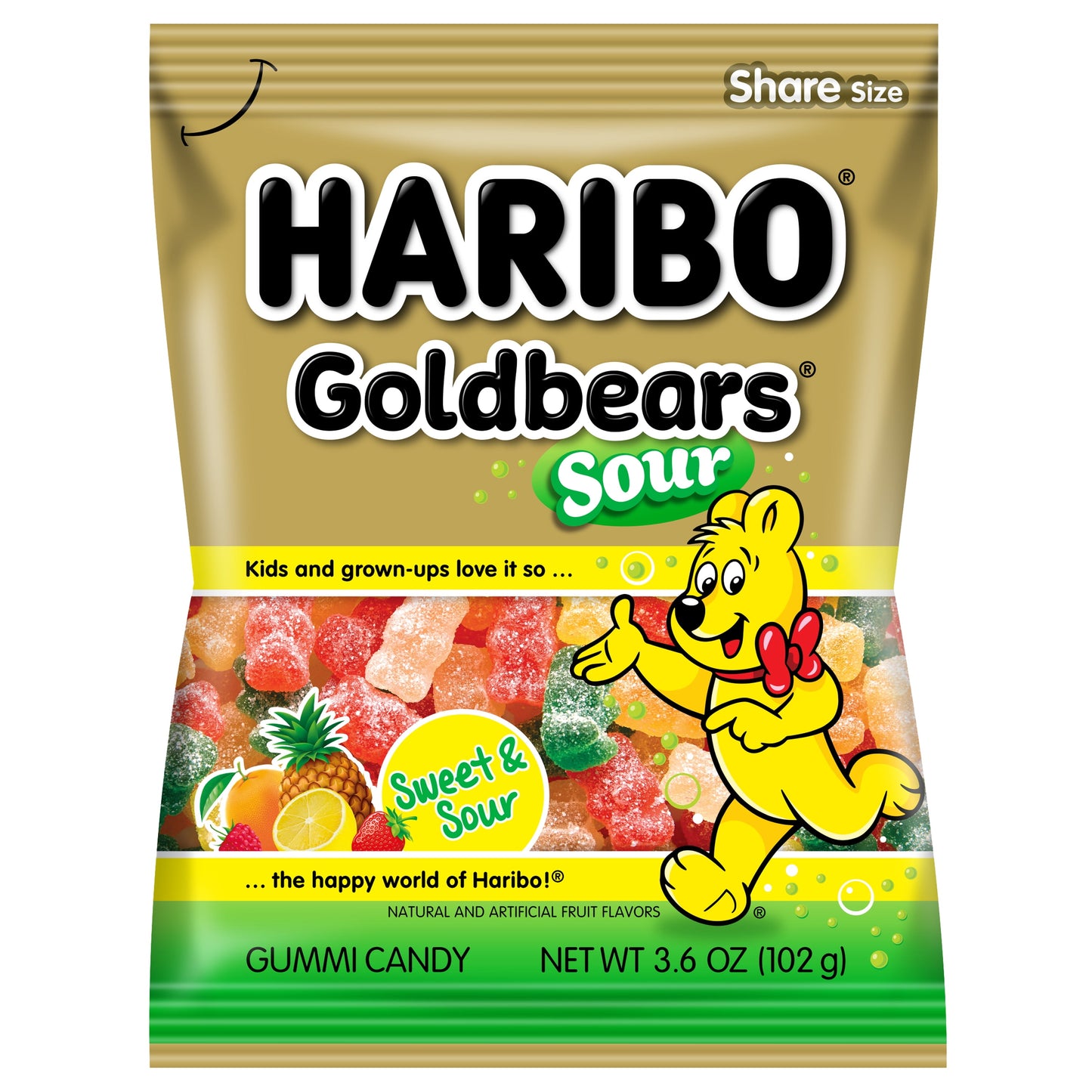 Haribo Sour Goldbears 3.6oz