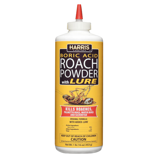 Harris Products Group Boric Acid Indoor Roach Killer with Applicator, 16 oz.