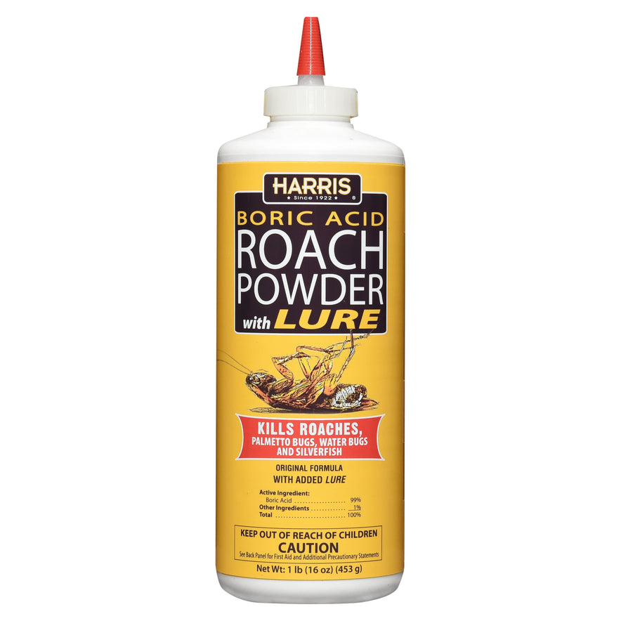 Harris Products Group Boric Acid Indoor Roach Killer with Applicator, 16 oz.