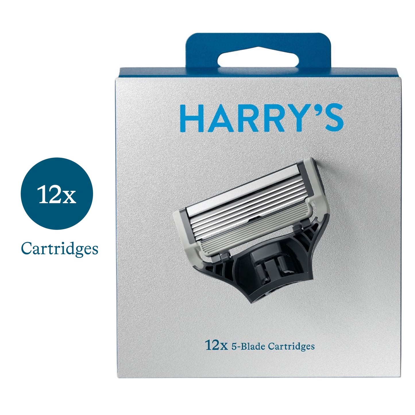 Harry's Men's 5-Blade Razor Blade Refills, 12 Count