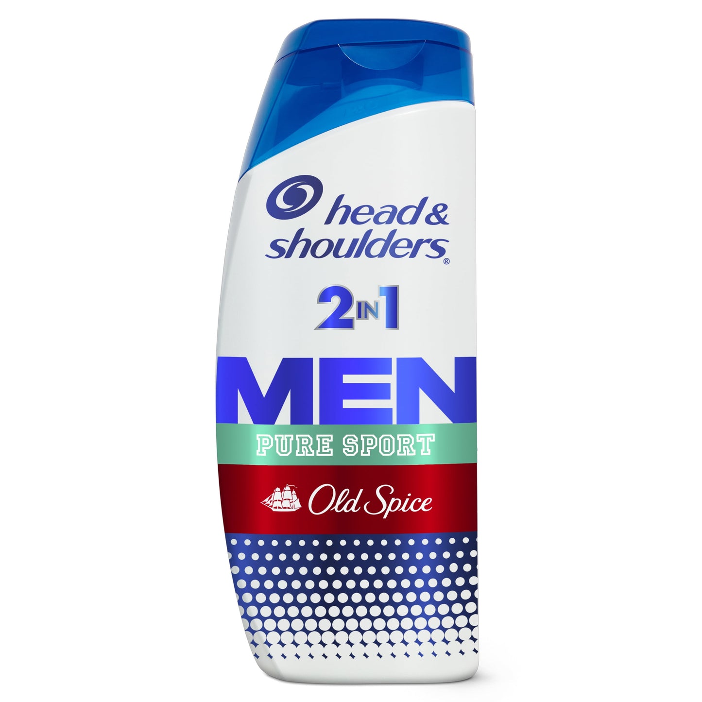 Head & Shoulders Men's 2 in 1 Dandruff Shampoo and Conditioner, Old Spice Pure Sport, 20.7 fl oz