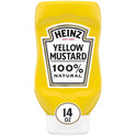 Heinz 100% Natural Yellow Mustard, 14 oz Bottle