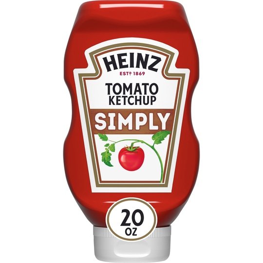 Heinz Simply Tomato Ketchup with No Artificial Sweeteners, 20 oz Bottle