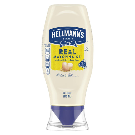 Hellmann's Made with Cage Free Eggs Real Mayonnaise, 11.5 fl oz Bottle