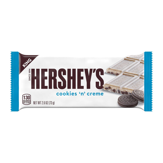 Hershey's Cookies 'n' Creme King Size Candy, Bar 2.6 oz