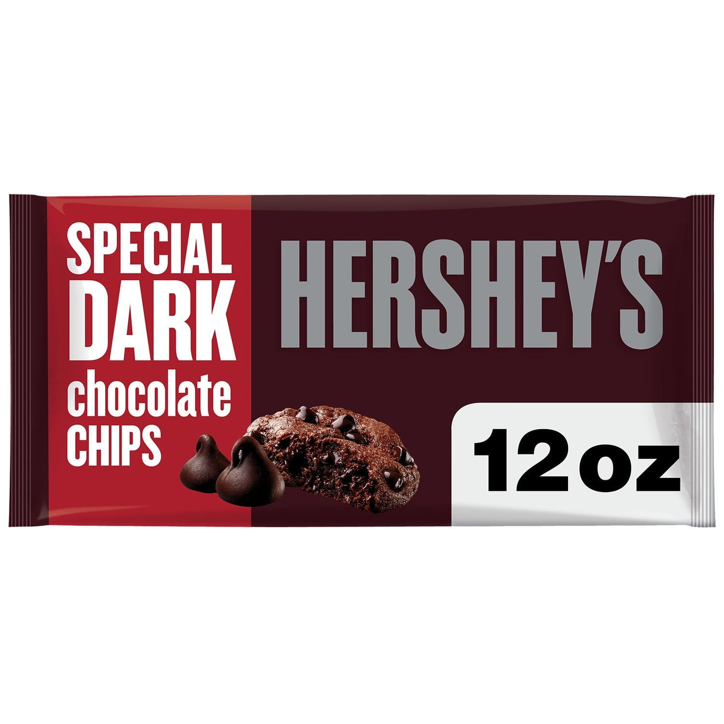 Hershey's Special Dark Mildly Sweet Chocolate Baking Chips, Bag 12 oz