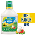 Hidden Valley Gluten Free Keto-Friendly Original Ranch Light Salad Dressing and Topping, 36 fl oz