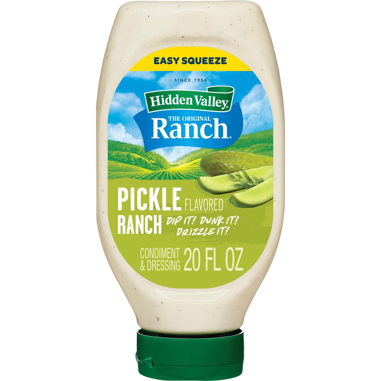 Hidden Valley Gluten Free Pickle Ranch Dipping Sauce Topping and Dressing, 20 fl oz