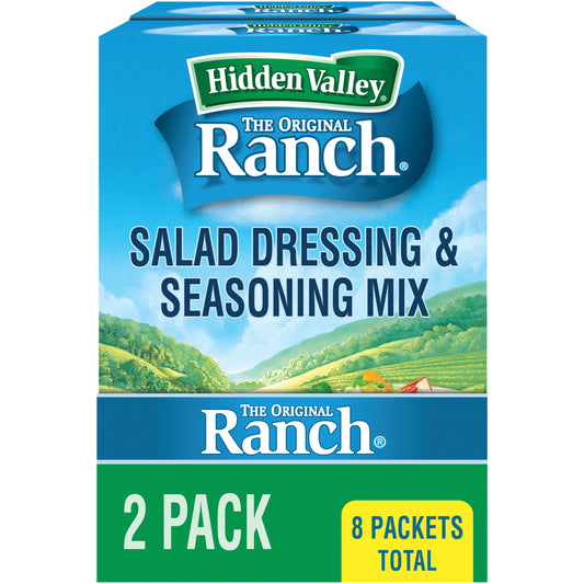 Hidden Valley Original Ranch Salad Dressing & Seasoning Mix, 1 oz, 8 Packets