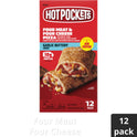 Hot Pockets Frozen Snacks, Four Meat and Four Cheese Pizza, 12 Regular Sandwiches (Frozen)