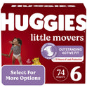 Huggies Little Movers Baby Diapers, Size 6, 74 Ct (Select for More Options)