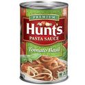 Hunt's Tomato Basil Pasta Sauce, 100% Natural Tomato Sauce, Spaghetti Sauce, 24 oz Can