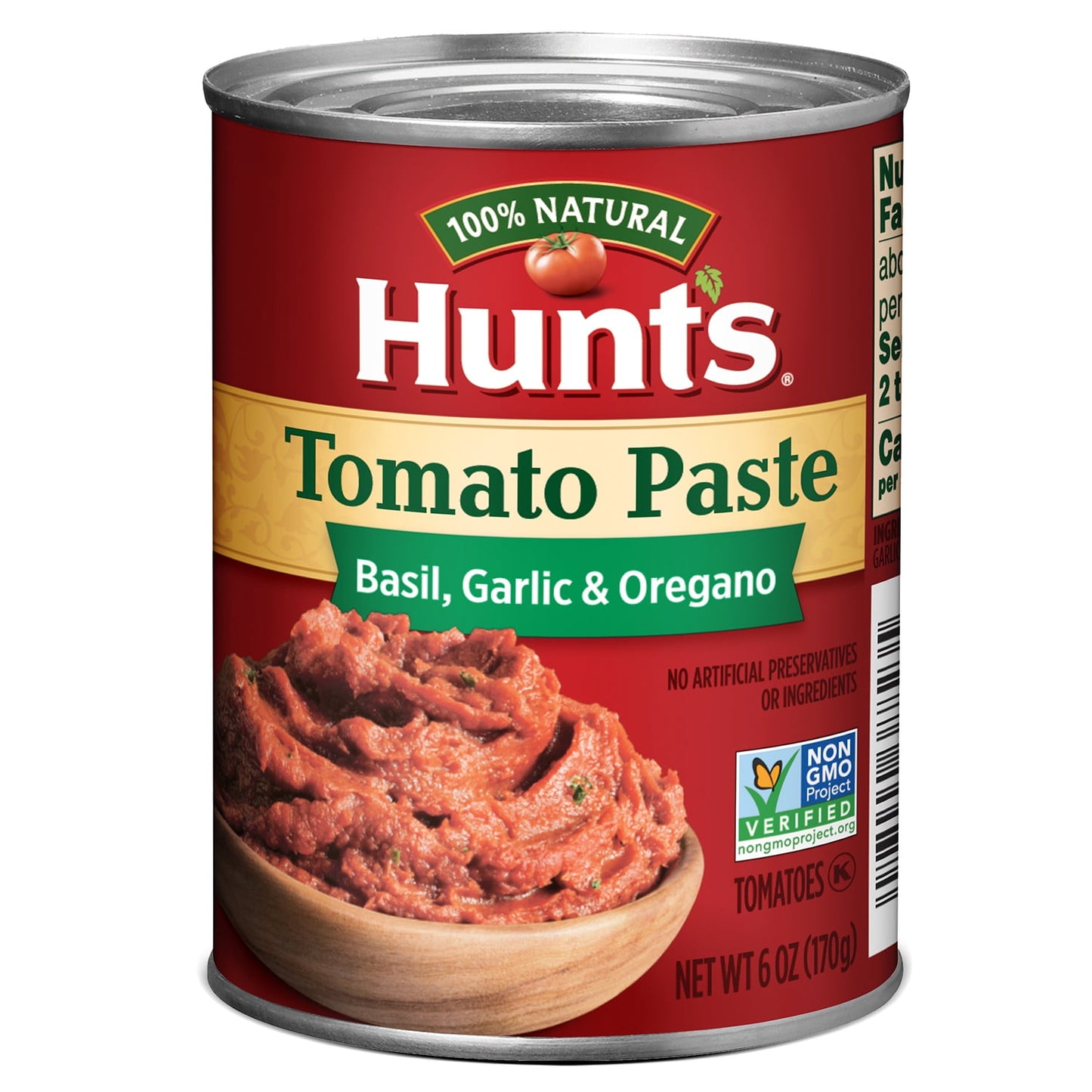 Hunt's Tomato Paste, Basil, Garlic & Oregano, 6 oz