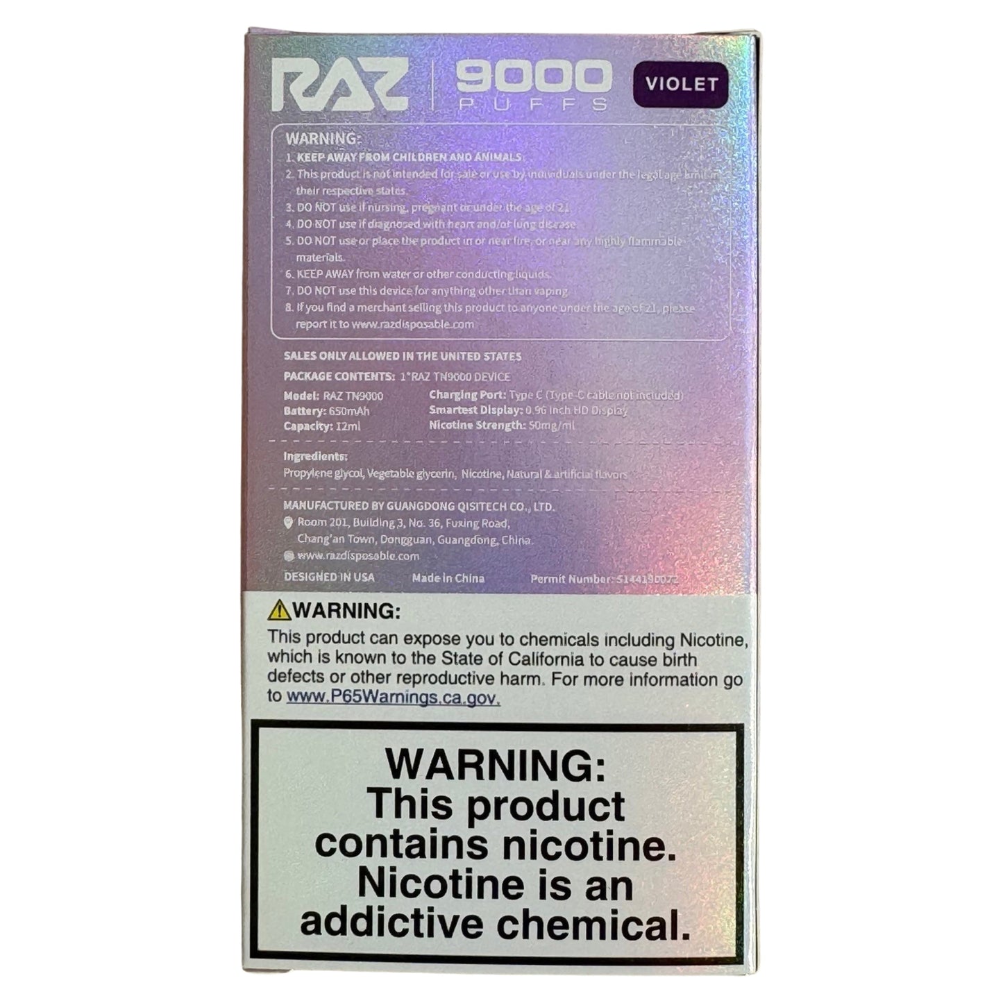 Violet (Grapes Strawberries) - RAZ TN9000