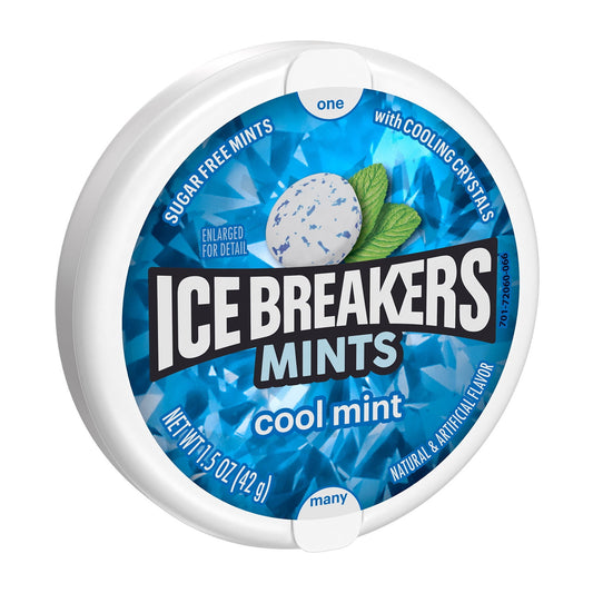 Ice Breakers Cool Mint Sugar Free Mints, Tin 1.5 oz