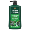 Irish Spring Mens Body Wash Pump, Original Clean Scented Body Wash for Men, 30 Oz Pump