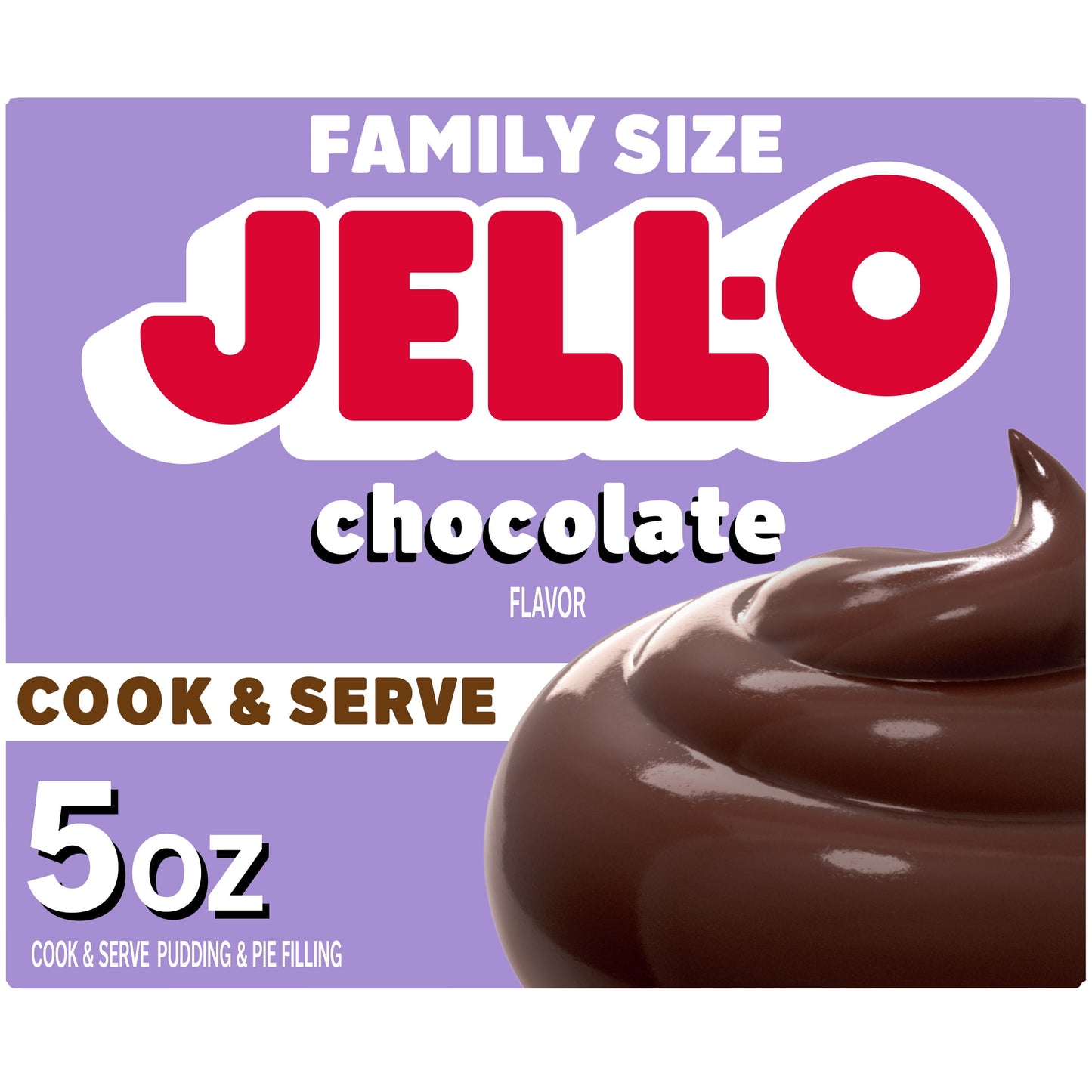 Jell-O Cook & Serve Chocolate Pudding Mix & Pie Filling, 5 oz. Box