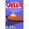 Jell-O No Bake Double Chocolate Cheesecake Artificially Flavored Dessert Kit with Filling Mix & Crust Mix, 9.24 oz Box
