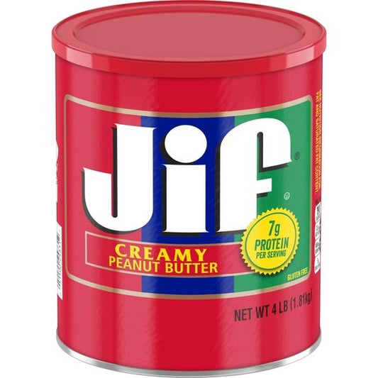 Jif Creamy Peanut Butter, 4-Pound Can