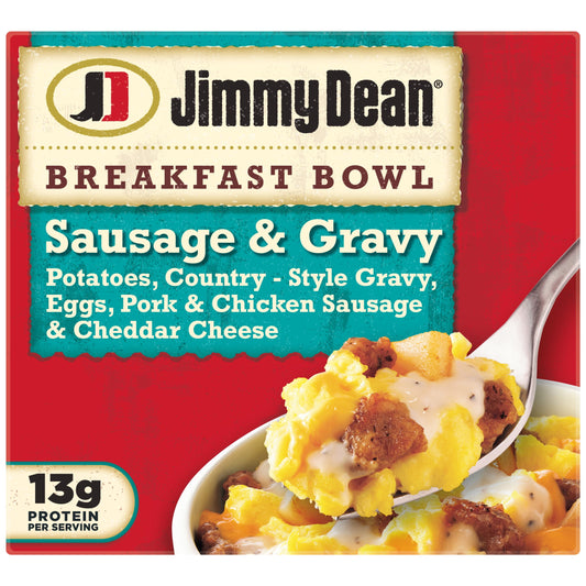 Jimmy Dean Sausage & Gravy Breakfast Bowl, 7 oz (Frozen)