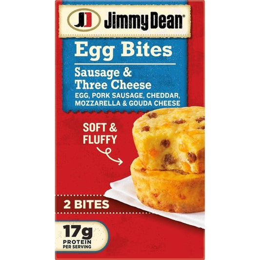 Jimmy Dean Sausage Three Cheese Egg Bites, 4 oz, 2 Count (Frozen)