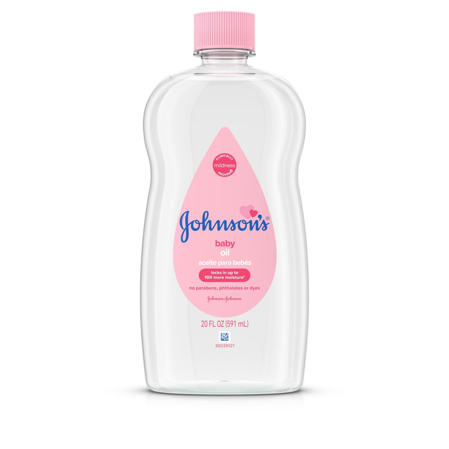 Johnson's Baby Oil, Mineral Oil, Baby Massage Oil, Original, 20 fl. oz