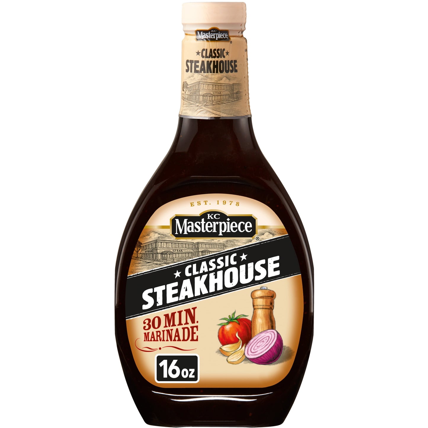 KC Masterpiece Classic Steakhouse Marinade, 16 Ounces