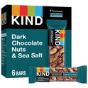 KIND Gluten Free Dark Chocolate Nuts & Sea Salt Snack Bars, 1.4 oz, 6 Count