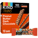 KIND Thins Gluten Free Peanut Butter Dark Chocolate Bars, 0.74 oz, 10 Count