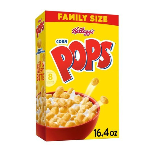 Kellogg's Corn Pops Original Breakfast Cereal, Family Size, 16.4 oz Box