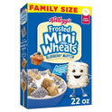 Kellogg's Frosted Mini-Wheats Blueberry Muffin Breakfast Cereal, Family Size, 22 oz Box