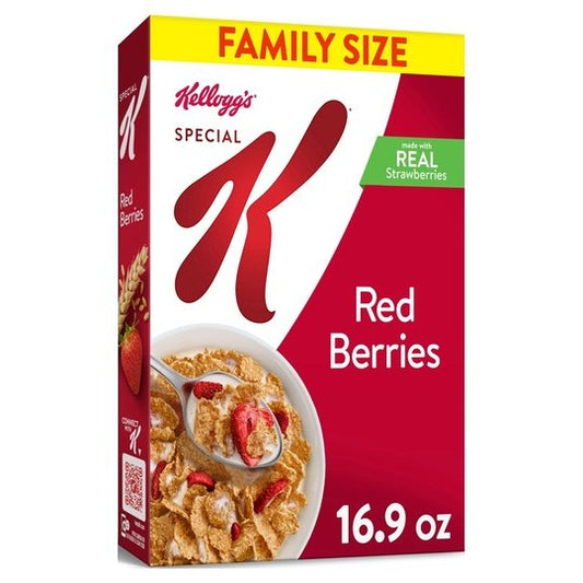 Kellogg's Special K Red Berries Breakfast Cereal, Family Size, 16.9 oz Box