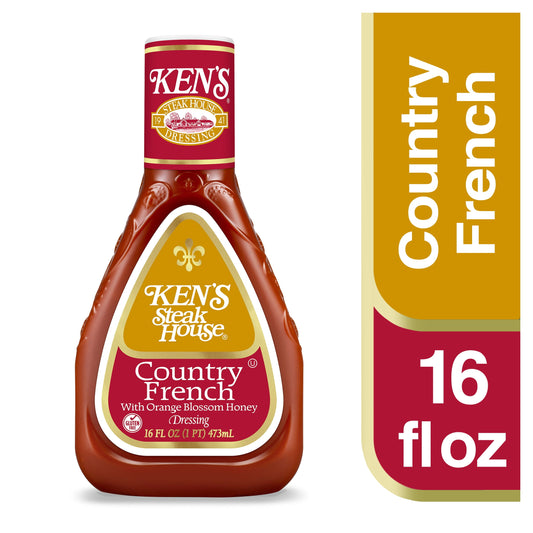 Ken's Steak House Country French with Orange Blossom Honey Dressing 16 fl oz