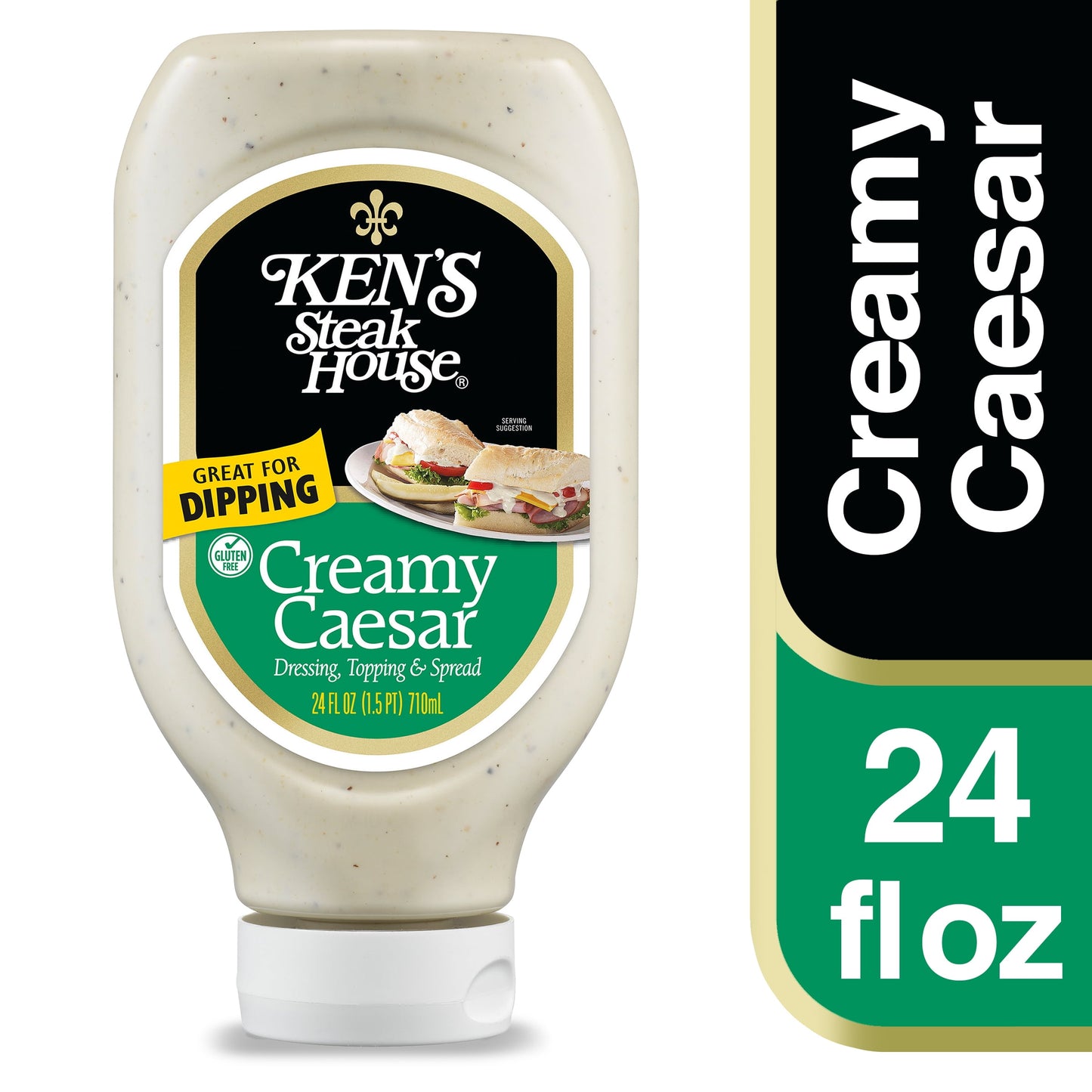 Ken's Steak House Creamy Caesar Dressing, Topping & Spread 24 fl oz