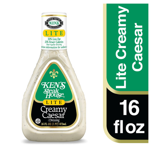 Ken's Steak House Lite Creamy Caesar Dressing 16 fl oz