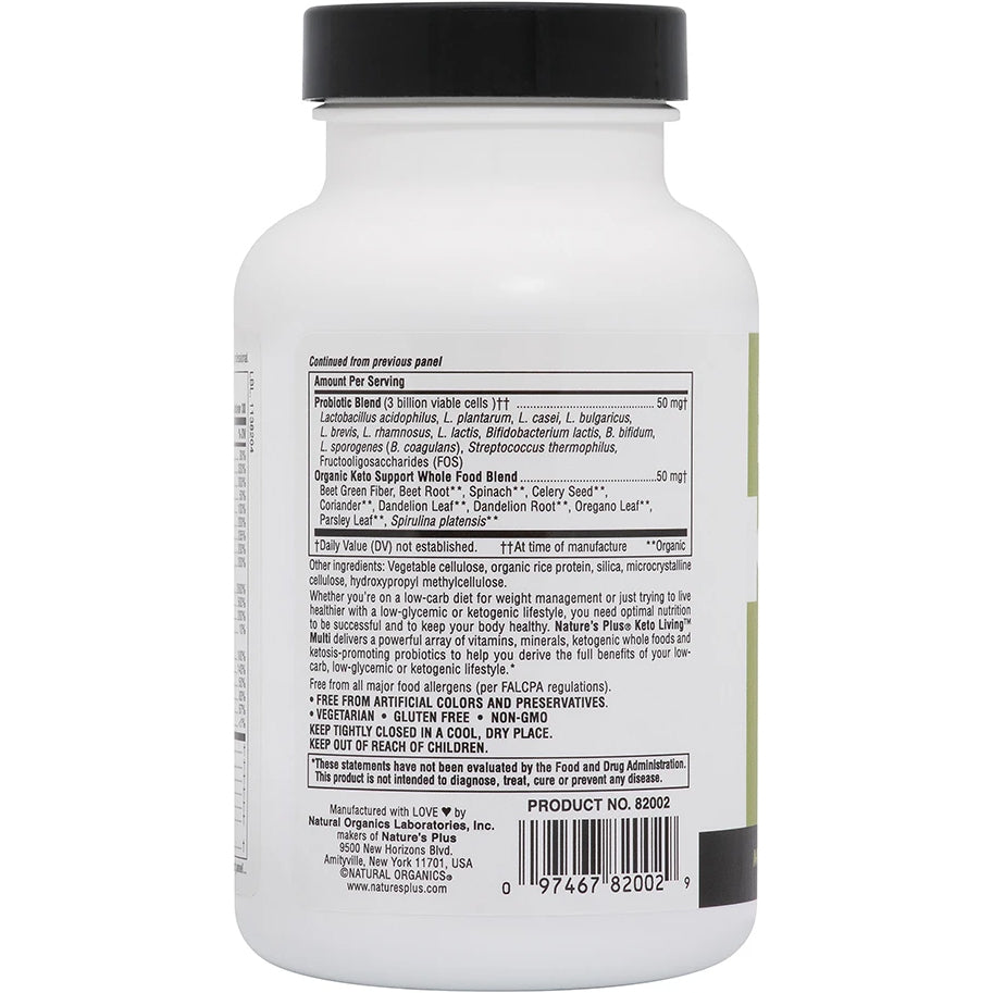 NaturesPlus KetoLiving Daily Multivitamin
