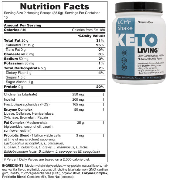 NaturesPlus KetoLiving LCHF Shake