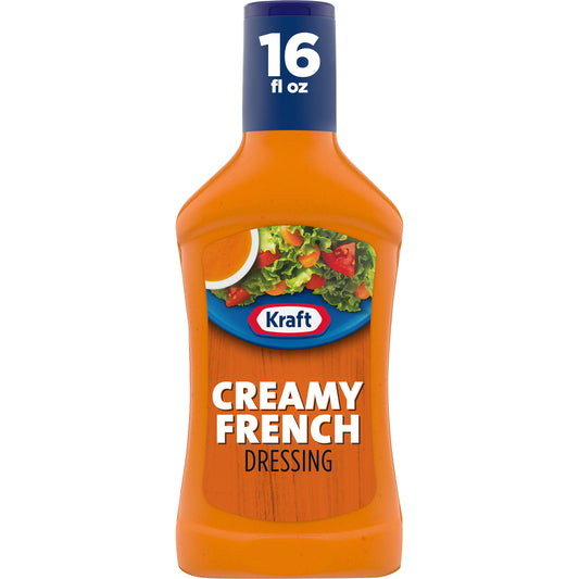 Kraft Creamy French Salad Dressing, 16 fl oz Bottle