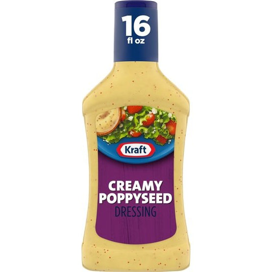 Kraft Creamy Poppyseed Salad Dressing, 16 fl oz Bottle