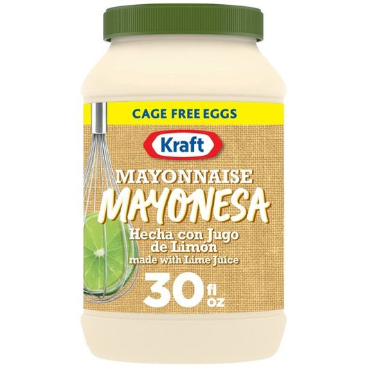 Kraft Mayonesa (Mayonnaise) with Lime Juice, 30 fl oz Jar