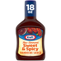 Kraft Sweet & Spicy Slow-Simmered Barbecue BBQ Sauce, 18 oz Bottle