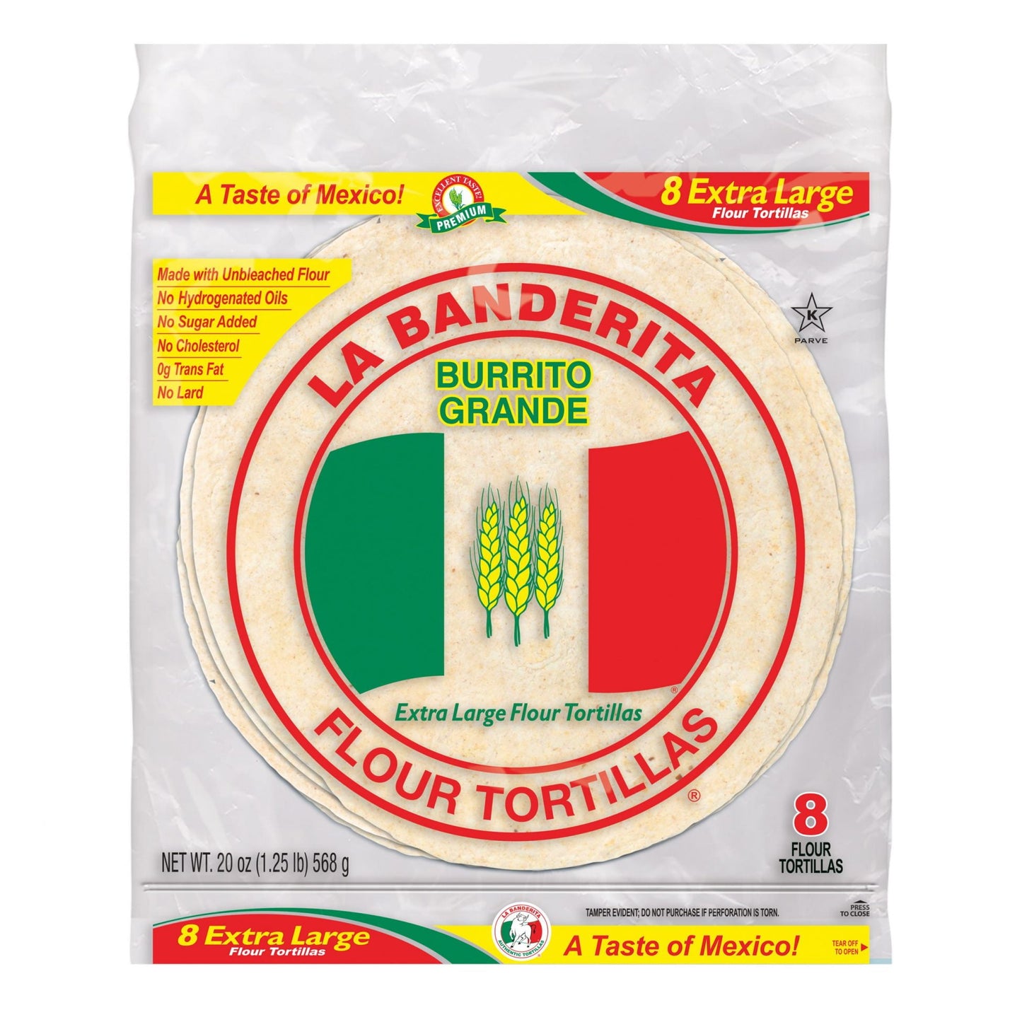 LB FLOUR TORTILLA BURRITO GRANDE 8CT