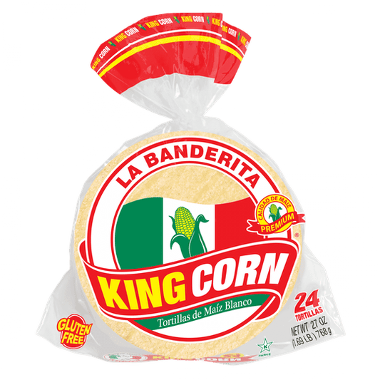 LB WHITE CORN KING TORTILLAS 24CT