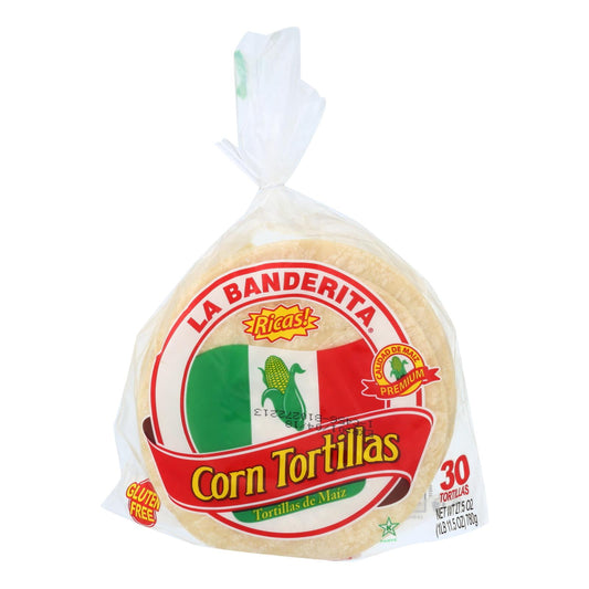 La Banderita White Corn Tortillas, 30 count, Regular Size, 24.9 oz