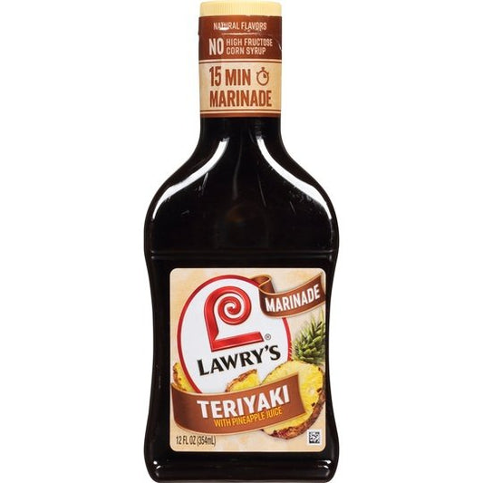 Lawry's Marinade Teriyaki Pinapple, 12 fl oz Cooking Sauces & Marinades