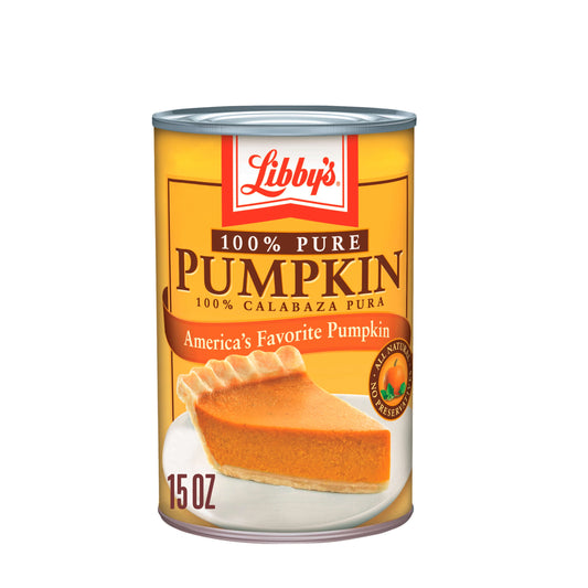 Libby's 100% Pure Canned Pumpkin all natural no preservatives, 15 oz